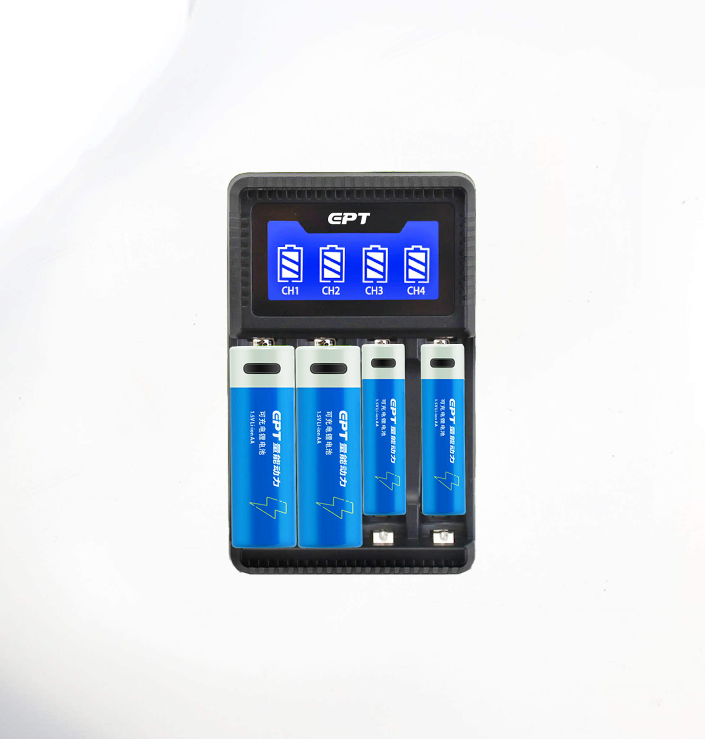 1.5V鋰電池 AA AAA可充電藍色帶掛卡可Type-c口充電 1.5V鋰電池 AA AAA可充電藍色帶掛卡可Type-c口充電